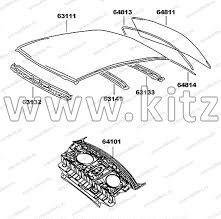 Стекло заднее FAW Vita 64811-0DK50