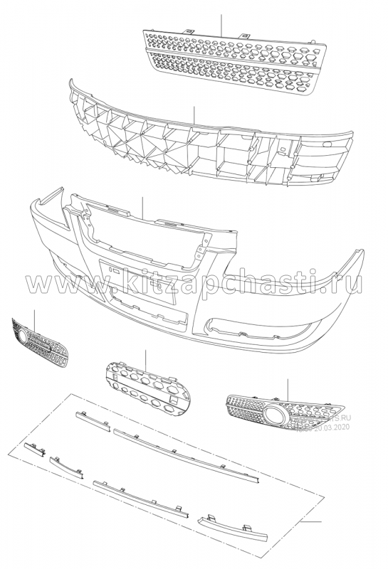 Заглушка буксировочного крюка Vortex Corda A152803504BC